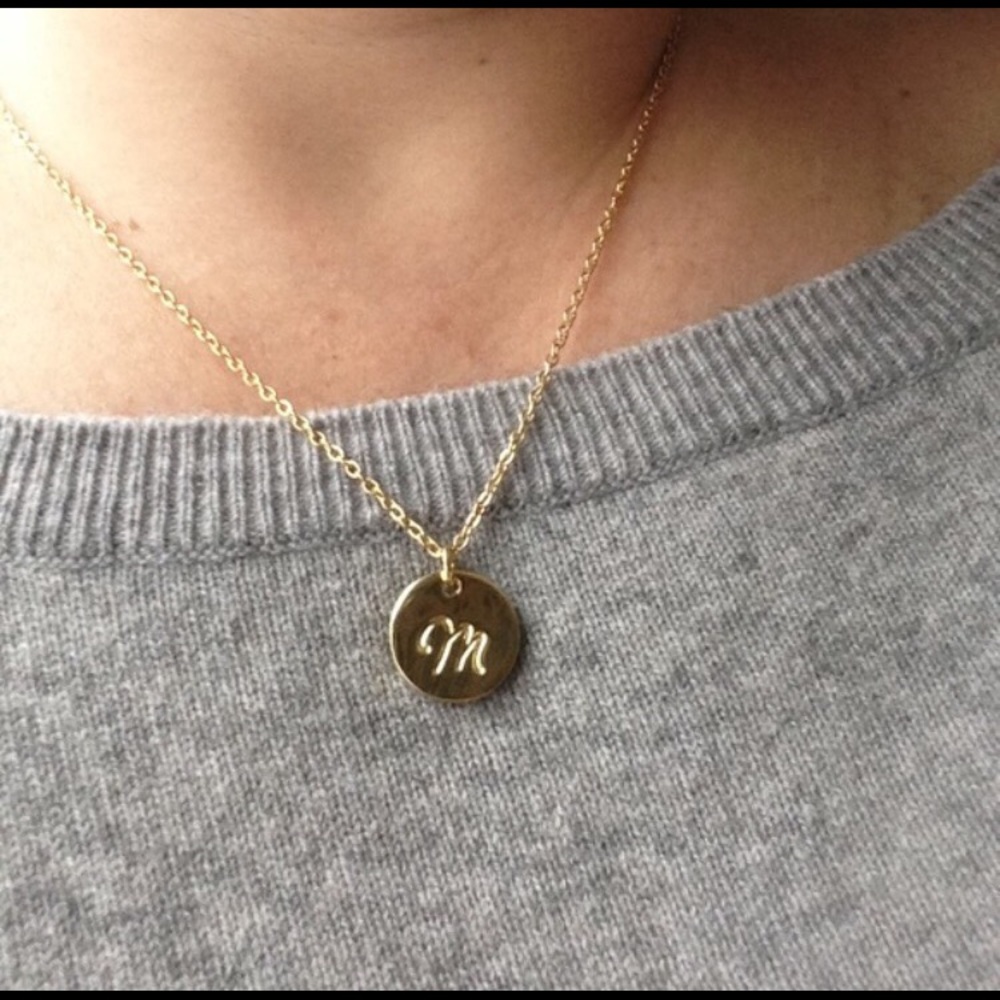 CUSTOM CURSIVE INITIAL PENDANT NECKLACE - Picture 4 of 5